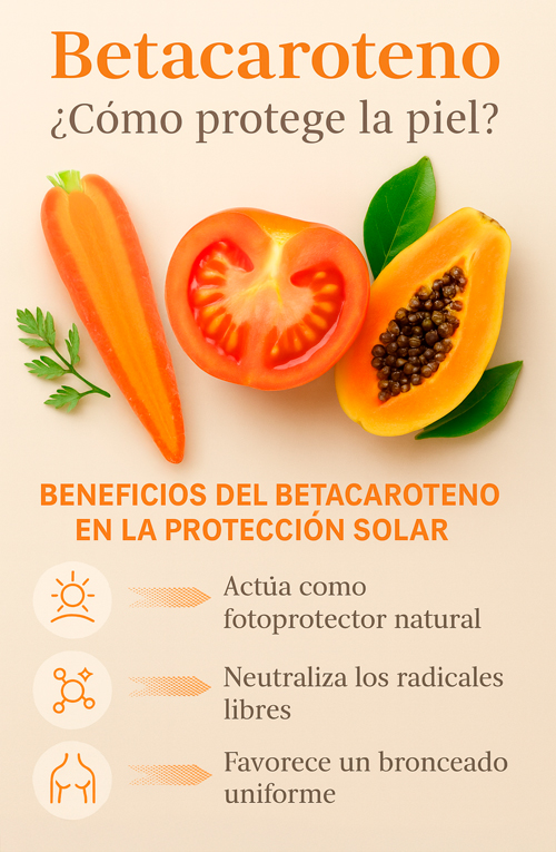Betacaroteno proteccion piel
