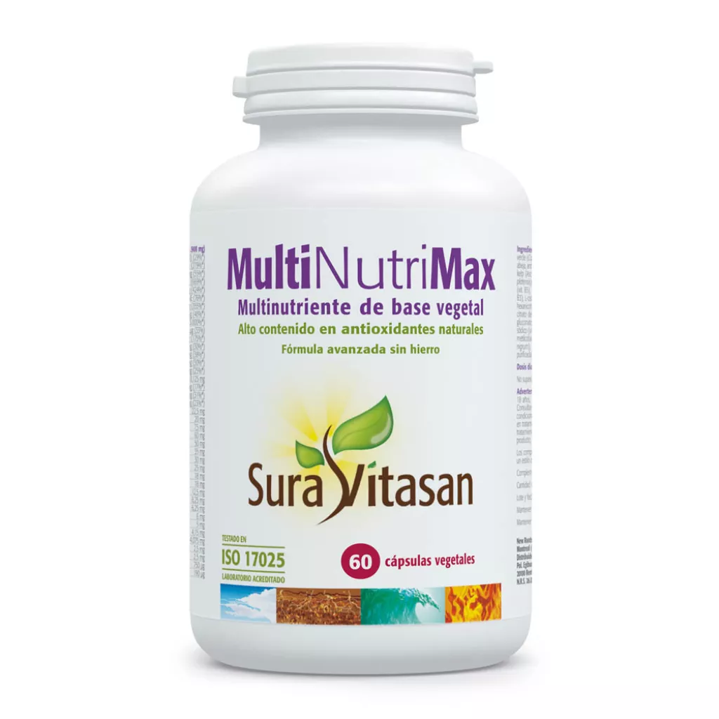 Envase de Multi Nutri Max multivitamínico completo Sura Vitasan