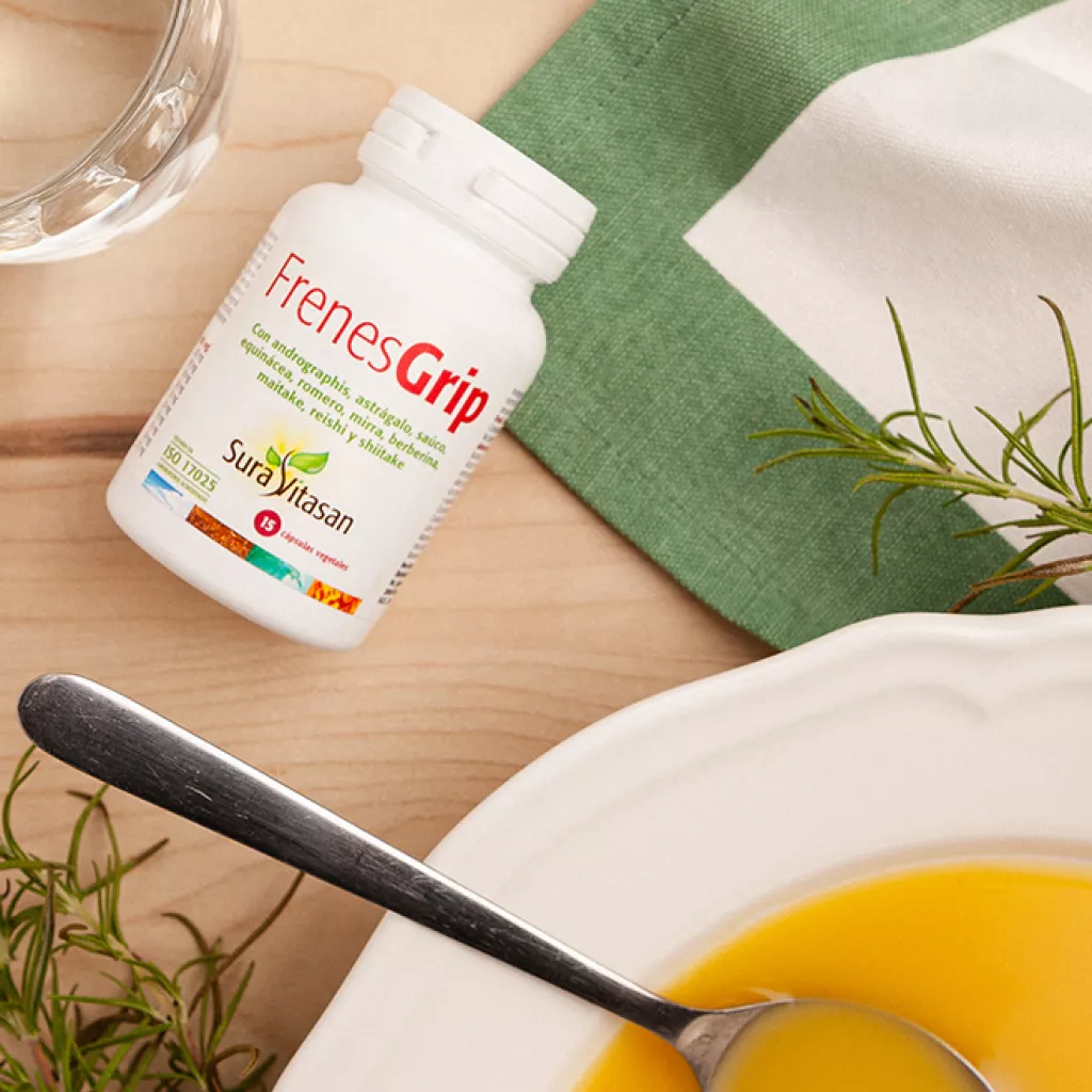 Envase de Frenes Grip – Fórmula de 10 extractos de plantas y de hongos