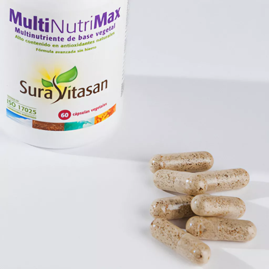 Envase de Multi Nutri Max multivitamínico completo Sura Vitasan