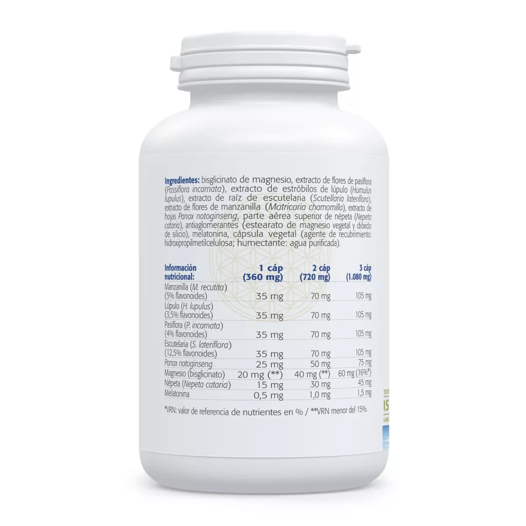 Envase de Dormo8 Complex con plantas, magnesio y melatonina Sura Vitasan