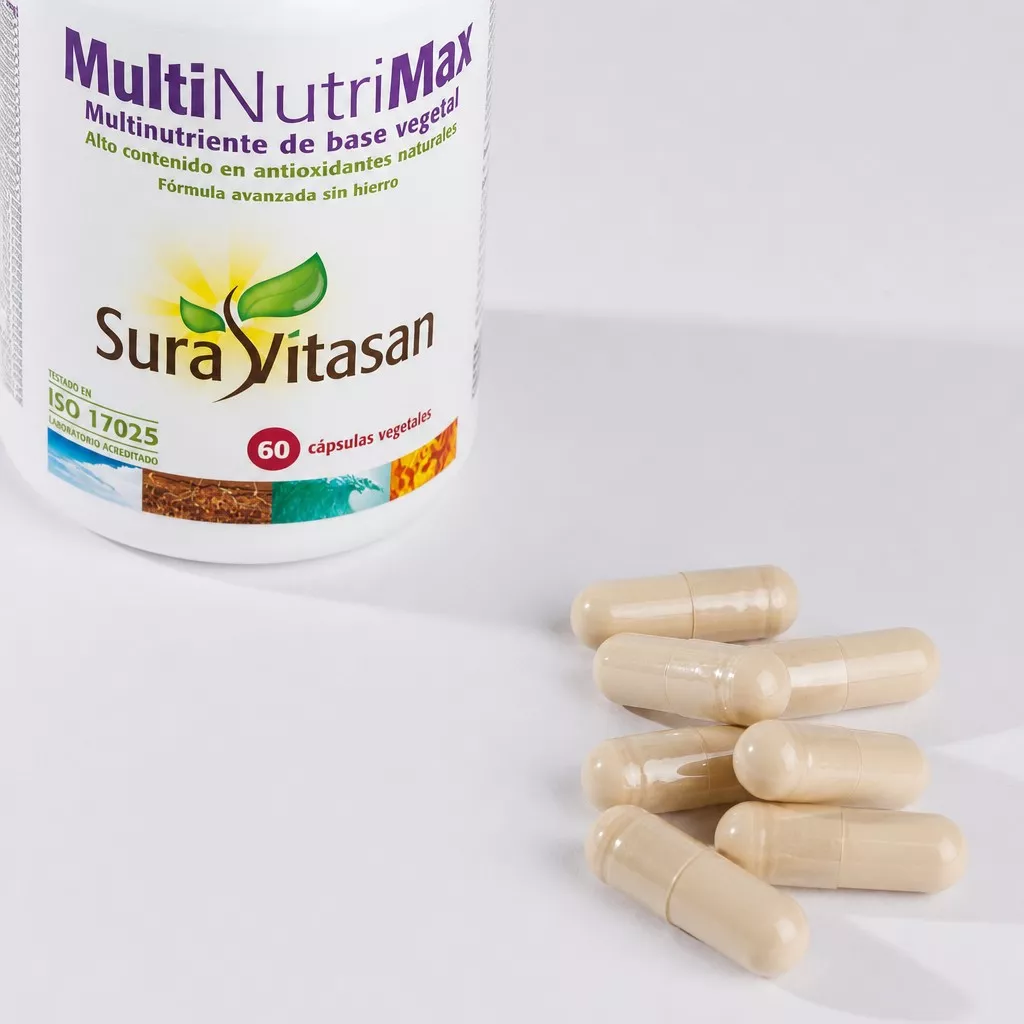 Envase de Multi Nutri Max multivitamínico completo Sura Vitasan