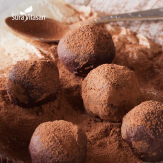 Trufas de chocolate con maca y cúrcuma